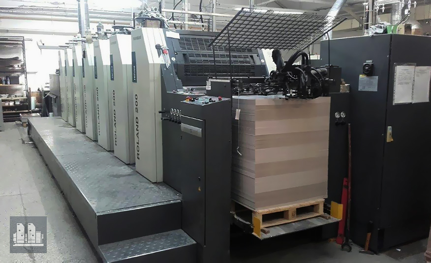 used offset machine Roland 206 + L HiPrint (age 2008)
